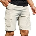 thumbnail image 1 of Mens Shorts Cargo Qiggri Men's Summer Casual Pants Thin Five Quarter Pants Casual Work Shorts Summer Shorts For Men, 1 of 7