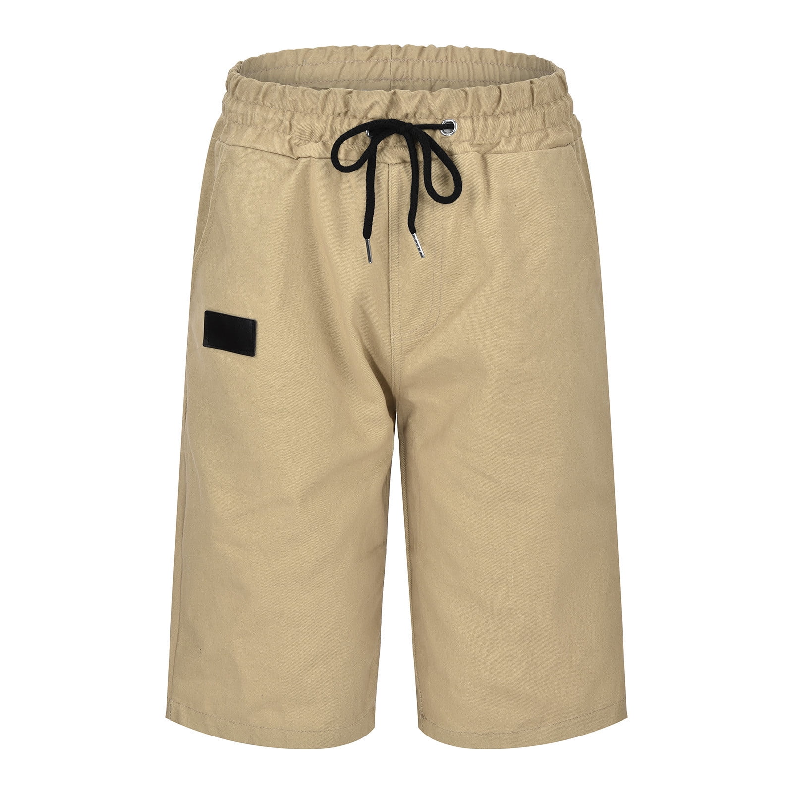 Mens Shorts Casual Classic Fit Workout Golfs Cotton Drawstring Cargo