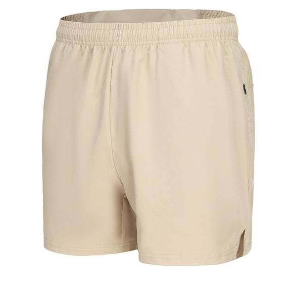 Mens Shorts Casual Fashion Sports-dry Elastic Side Pocket Mid-waist Shorts Casual Shorts Men Khaki 4XL