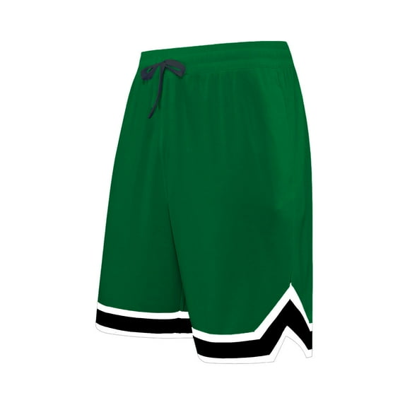 Mens Shorts Casual High Street Solid Color Basketball Sports Shorts Cropped Pants Green XXL
