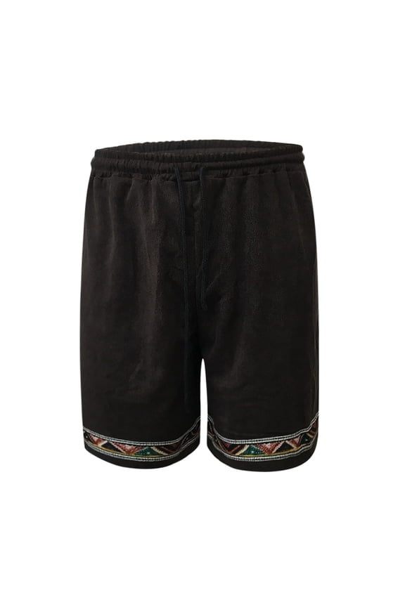 Mens Shorts Casual Men's Casual Shorts Five Points for Summer Beach and Cultural Style Coffee XXL
