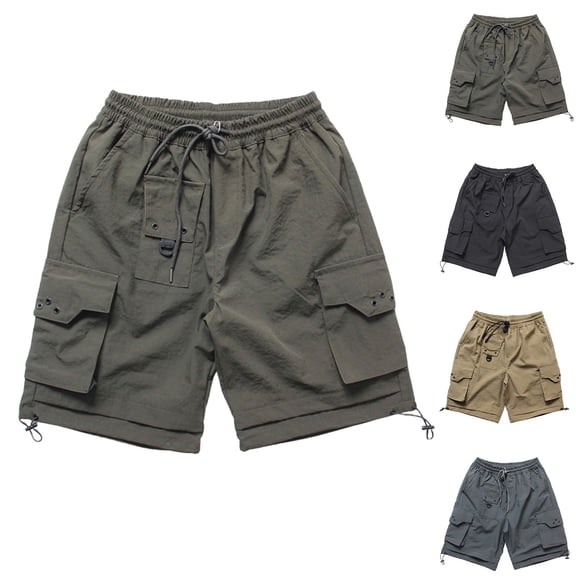 Mens Shorts Casual Men's Flat Front Short Running Shorts Work Casual Shorts with Pockets Quick Dry Athletic Workout Gym Shorts Activewear Workout Shorts for Men