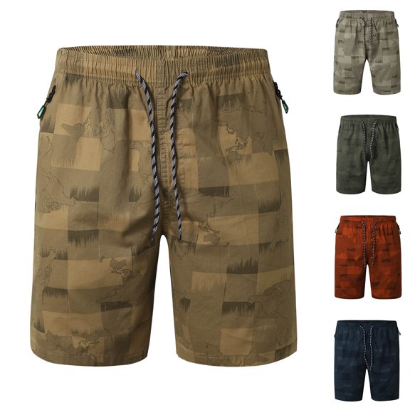 Mens Shorts Casual Men's Hiking Cargo Shorts Outdoor Lightweight Running Workout Gym Shorts Men's Athletic Shorts with Pockets Mens Running Shorts with Pockets