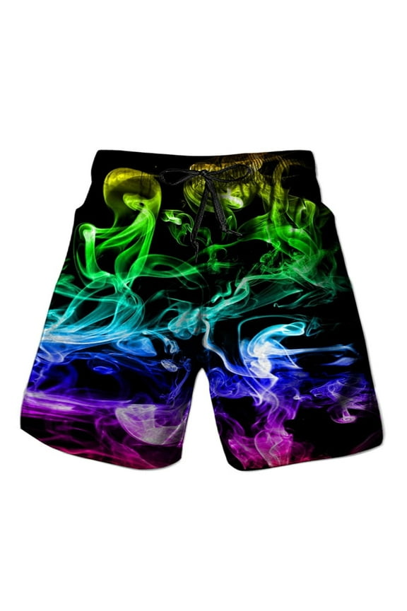 Mens Shorts Casual Novelty Print Thin Breathable Shorts Drawstring Outdoor Sports Relaxed Fit Y2K Shorts