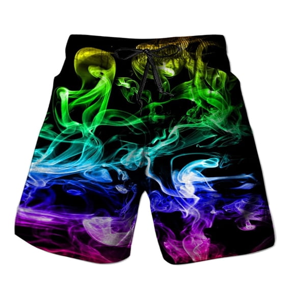 Mens Shorts Casual Novelty Print Thin Breathable Shorts Drawstring Outdoor Sports Relaxed Fit Y2K Shorts