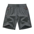 thumbnail image 1 of Mens Shorts Casual Workout Athletic Running Shorts 7 Inch Elastic Waist Sports Basketball Shorts with Zipper Pockets, 1 of 3