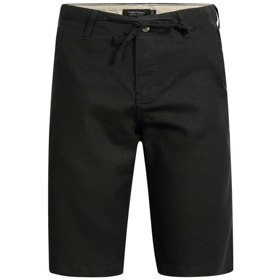 Men's Linen Casual Classic Fit Shorts with Pockets Flat Front Lightweight Summer Shorts