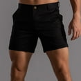 thumbnail image 1 of Mens Shorts Chino Pants Summer Solid Color Pocket Drawstring Loose Quick Dry Casual Sports Running Straight Beach With Pockets Athletic ,Black, 1 of 7