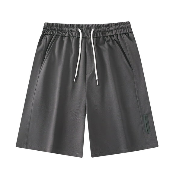 Mens Shorts Clothing Under $10 Solid Color Sports Fitness Training Breathable Shorts Pockets Cropped Pants