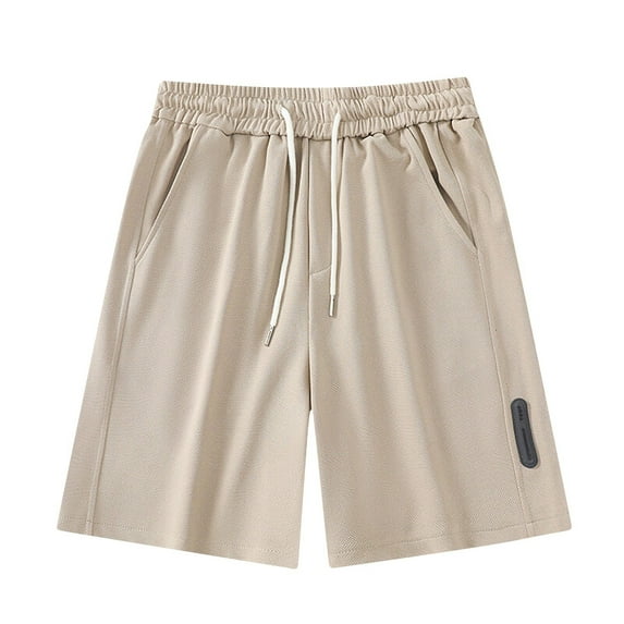 Mens Shorts Clothing Under $10 Solid Color Sports Fitness Training Breathable Shorts Pockets Cropped Pants