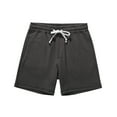 thumbnail image 1 of Mens Shorts Cotton Drawstring Elastic Waist Straight Leg Casual Solid Color Basic Comfort Loungewear Athletic Short Pants with Pockets, 1 of 6
