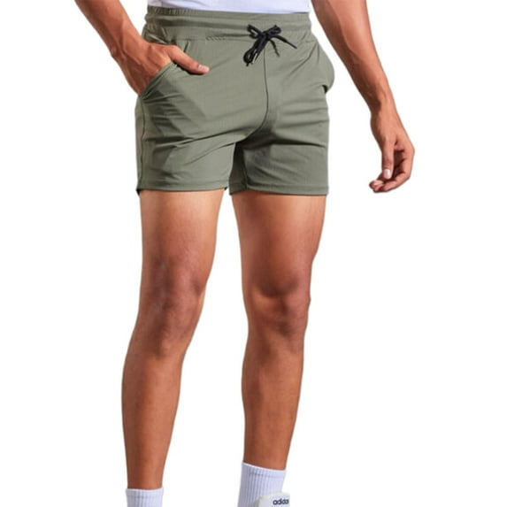 Mens Shorts Clearance! SNOWSONG Men's Stretch Sweatpants Quick Dry Plus Size Athletic Slim Shorts, Gym Shorts Men Plus Size Shorts Mens Shorts Casual, Clearance Sale Army Green M