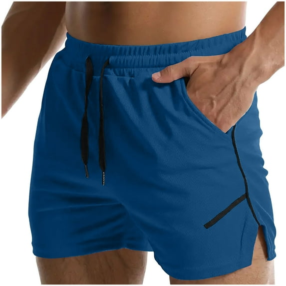 Mens Shorts Clearance under $10,Mens Casual Pocket Drawstring Elastic Design Body Building Shorts