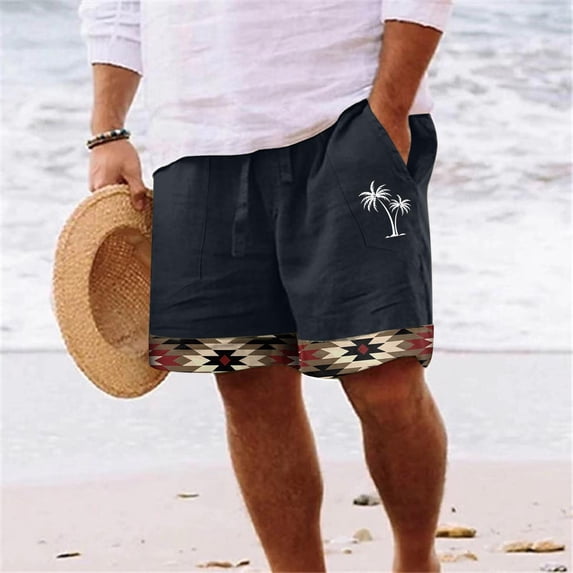 Mens Shorts Clearance under $10,Mens Casual Solid Pocket Elastic Waist Straight Half Shorts Sport Pants
