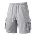 thumbnail image 1 of Mens Shorts Drawstring Elastic Waist with Multi Pocket Shorts, 1 of 4