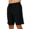 thumbnail image 1 of Mens Shorts Elastic Waist Drawstring Lightweight Quick Drying Casual Solid Pockets Shorts, 1 of 3