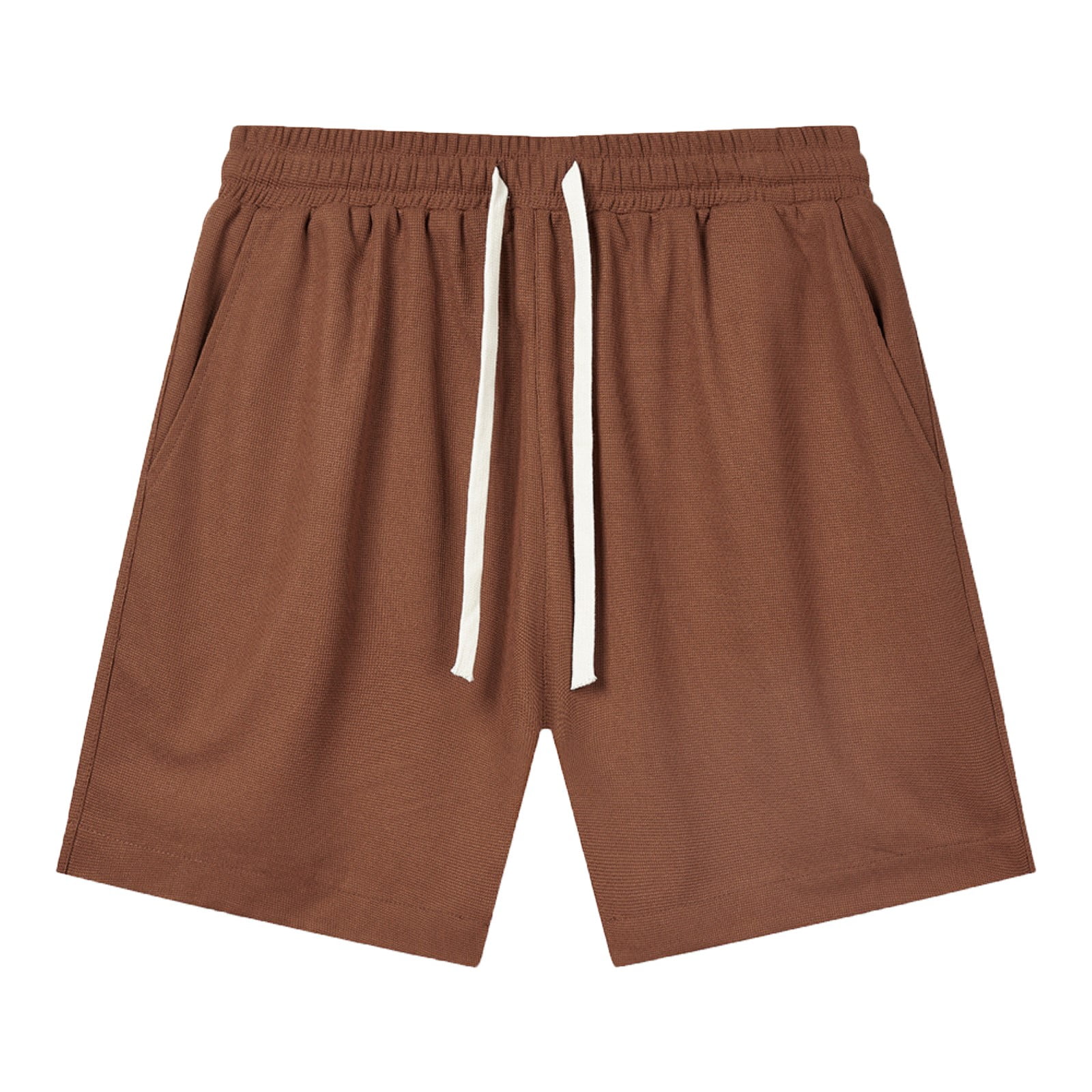 Mens Shorts Elastic Waist Solid Sports Shorts Summer Comfort Dailywear