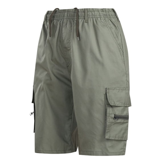 Mens Shorts Hiking Stretch Outdoor Lightweight Camping Pockets Walkshorts Cargo Bermuda Green Swim Pants Sizes M