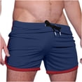 thumbnail image 1 of Mens Shorts, Men Running Shorts 3 Inch Inseam Summer Athletic Shorts Gym Muscle Short Pant Beach Breathable Tight Short Pants, 1 of 4