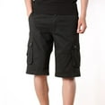 thumbnail image 1 of Kagetolytai Pants for Men Men's Casual Mid Waist Cropped Trousers Multi Pockets Outdoor Straight Leg Pants Shorts Pants Cargo Pants for Men Black 42, 1 of 7
