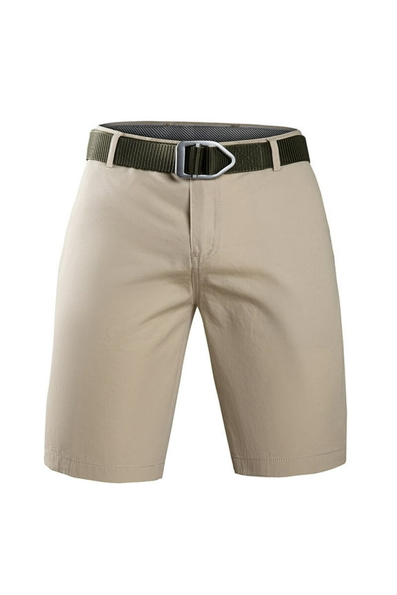 Mens Shorts Men's Casual Shorts Bermuda Shorts Mens Summer Shorts Mens Athletic Shorts Man Solid Color Loose Thin Fifth Pants Shorts Large Size Fashion Fallow Beach Straight-Leg Pants