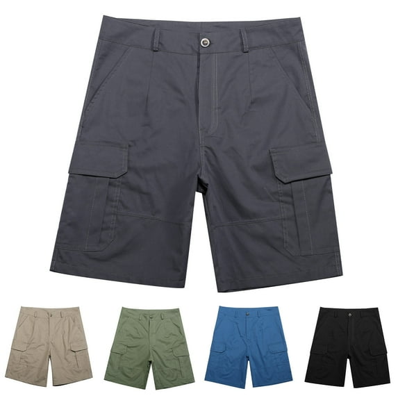 Mens Shorts - Men's Hiking Cargo Shorts Outdoor Gym Shorts Quick Dry Activewear Summer Lightweight Quick Dry Shorts Activewear Workout Shorts for Men