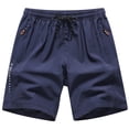 thumbnail image 1 of Mens Shorts, Mens No Liner Swim Trunks Quick Dry 9 Inch with Zipper Pockets Bathing Suits for Men Lineless Swim Shorts, 1 of 8