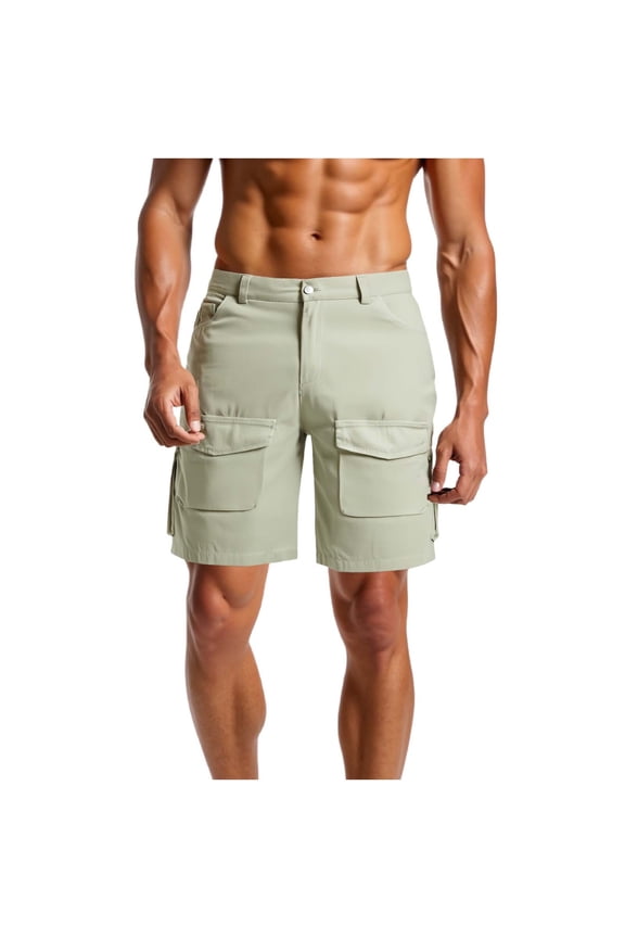 Mens Shorts, Mens Stretch Cargo 5 Pocket Shorts Venture Flat Front Woven Hiking Shorts for MenCargo Shorts