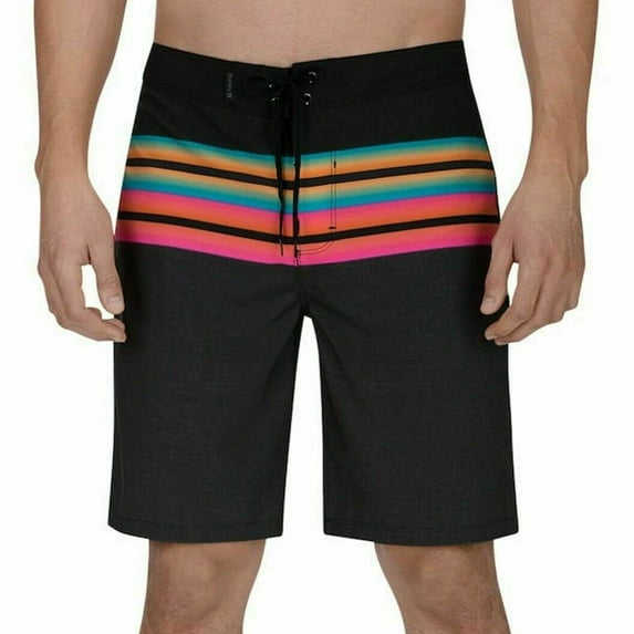 Mens Shorts Phantom Striped Board SurfStretch 30