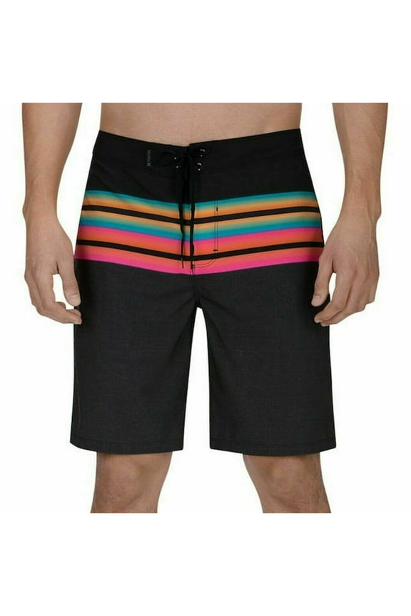 Mens Shorts Phantom Striped Board SurfStretch 30