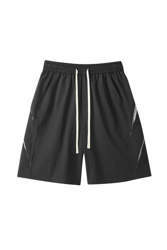 Mens Shorts Running Men's Loose Shorts Men’s Clothes Exercise Clothes for Men Work Out Clothes Men Sweat Pant Shorts Men's Shorts Clearance, Black, XXL