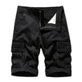 thumbnail image 1 of Mens Shorts Size Sports And Multi-Pockets Relaxed Summer Beach Shorts Pants Shorts for Men Black 3XL, 1 of 2
