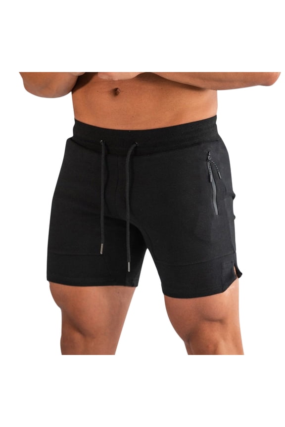 Mens Shorts Solid Breathable Fitness Sports Quick Dry Running Training Pants Workout Gym Shorts