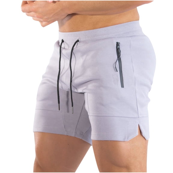 Mens Shorts Solid Breathable Fitness Sports Quick Dry Running Training Pants Workout Gym Shorts