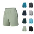 thumbnail image 1 of Mens Shorts Summer Casual Lightweight Breathable Elastic Waist Wide Straight Leg Athletic Shorts with Pockets, 1 of 4
