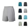 thumbnail image 1 of Mens Shorts Summer Casual Lightweight Breathable Elastic Waist Wide Straight Leg Athletic Shorts with Pockets, 1 of 4