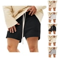 thumbnail image 1 of Mens Shorts Summer Casual Soft Lightweight Elastic Waist Wide Straight Leg Relaxed Fit Shorts with Pockets, 1 of 6