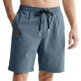 thumbnail image 1 of Mens Shorts – Travel Shorts with Zipper Pocket Men's Casual Shorts For Everyday Wear Straight Fit Summer Bottoms Versatile Plain Design With T Shirt Pairing For Spring And Autumn Season, 1 of 6