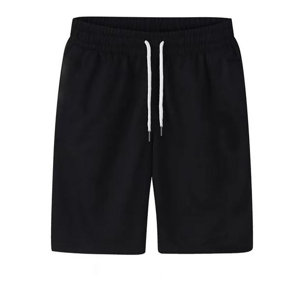 Mens Shorts With Deep Pockets Loose Fit Running Workout Training Basketball Work Shorts for Men Black XXL
