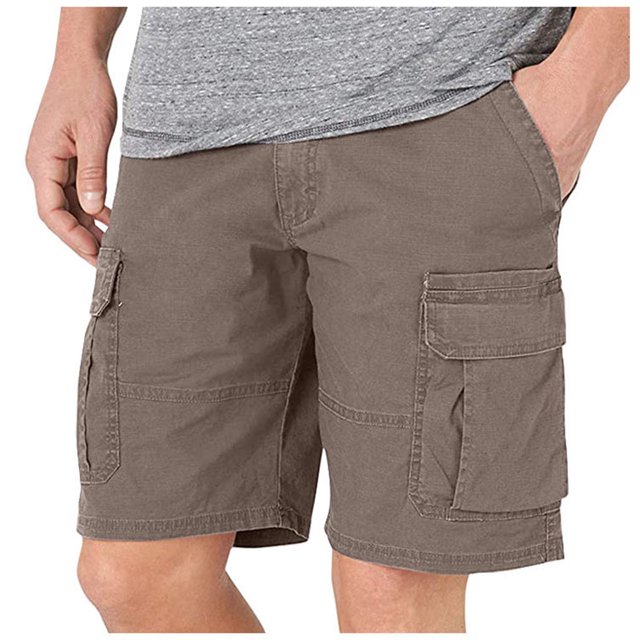 Mens Shorts Zipper Pocket Resilience Time Casual Fashion Cargo Shorts