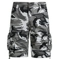 thumbnail image 1 of Mens Shorts printing Camouflage Cargo Shorts Low Rise Casual Loose Biker Shorts Lightweight Fashion Regular Fit Daily Multi-Pockets Comfy Shorts(Gray,M), 1 of 5