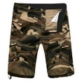 thumbnail image 1 of Mens Shorts under 5 Sports Cotton Camouflage Zipper Shorts Mens Shorts Sweatshorts L, 1 of 4