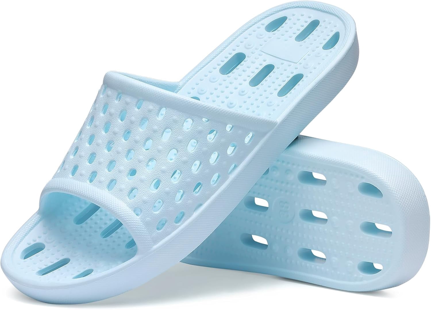 Mens Shower Shoes With Holes Dry Quickly Bath Slippers Womens Non Slip ...