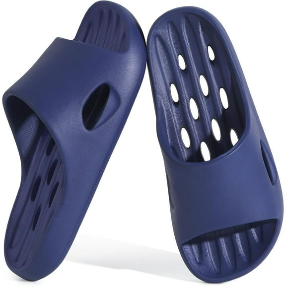 Mens Shower Shoes With Holes Dry Quickly Bath Slippers Womens Non Slip Indoor Home Bedroom Pool Spa Guest College Dorm