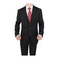thumbnail image 1 of Mens Side Vent 2 Piece Black Classic Fit Suit Salvatore, 1 of 4
