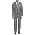 thumbnail image 1 of Mens Side Vent 2 Piece Gray Classic Fit Suit Salvatore Exte, 1 of 5