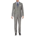 thumbnail image 1 of se salvatore exte men's two button modern fit suit set, striped gray, 46 regular us/56r eu/w 40", 1 of 6
