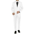 thumbnail image 1 of Mens Side Vent 2 Piece White Modern Fit Tuxedo Suit Giorgio, 1 of 6