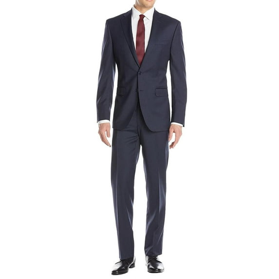 Mens Side Vent Two Piece French Blue Modern Fit Suit