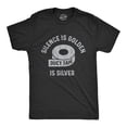 thumbnail image 1 of Mens Silence Is Golden Duct Tape Is Silver T Shirt Funny Be Quiet Graphic Novelty Tee Graphic Tees, 1 of 9
